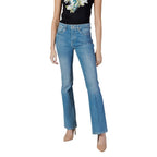 Hellblaue Bootcut-Jeans aus Baumwolle Guess