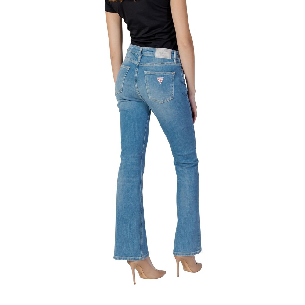 Hellblaue Bootcut-Jeans aus Baumwolle Guess