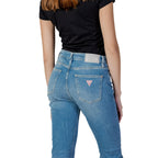 Hellblaue Bootcut-Jeans aus Baumwolle Guess