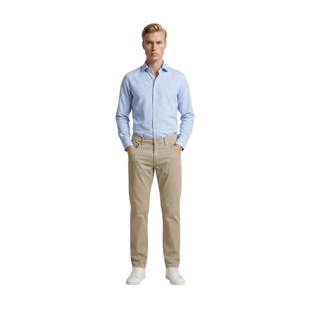 Beige Baumwoll Skinny Hose Guess