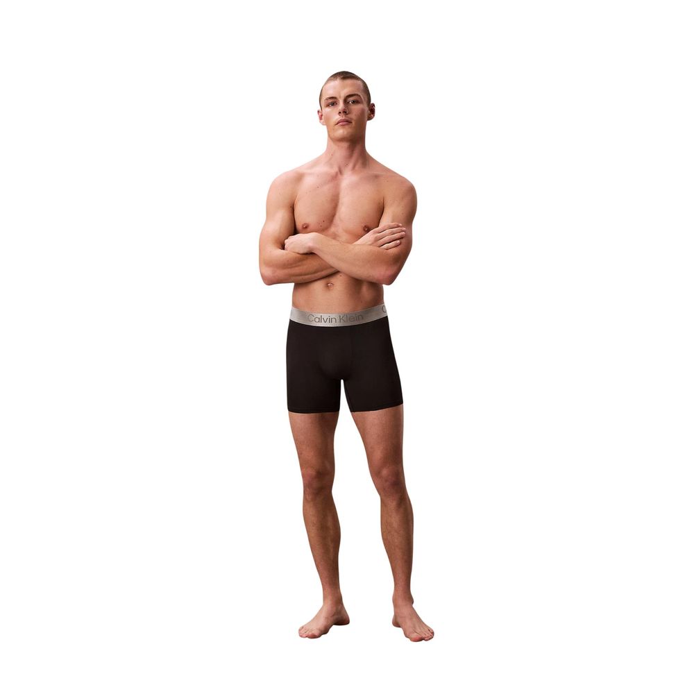 Schwarze und weiße Boxershorts aus recyceltem Polyester Calvin Klein Underwear