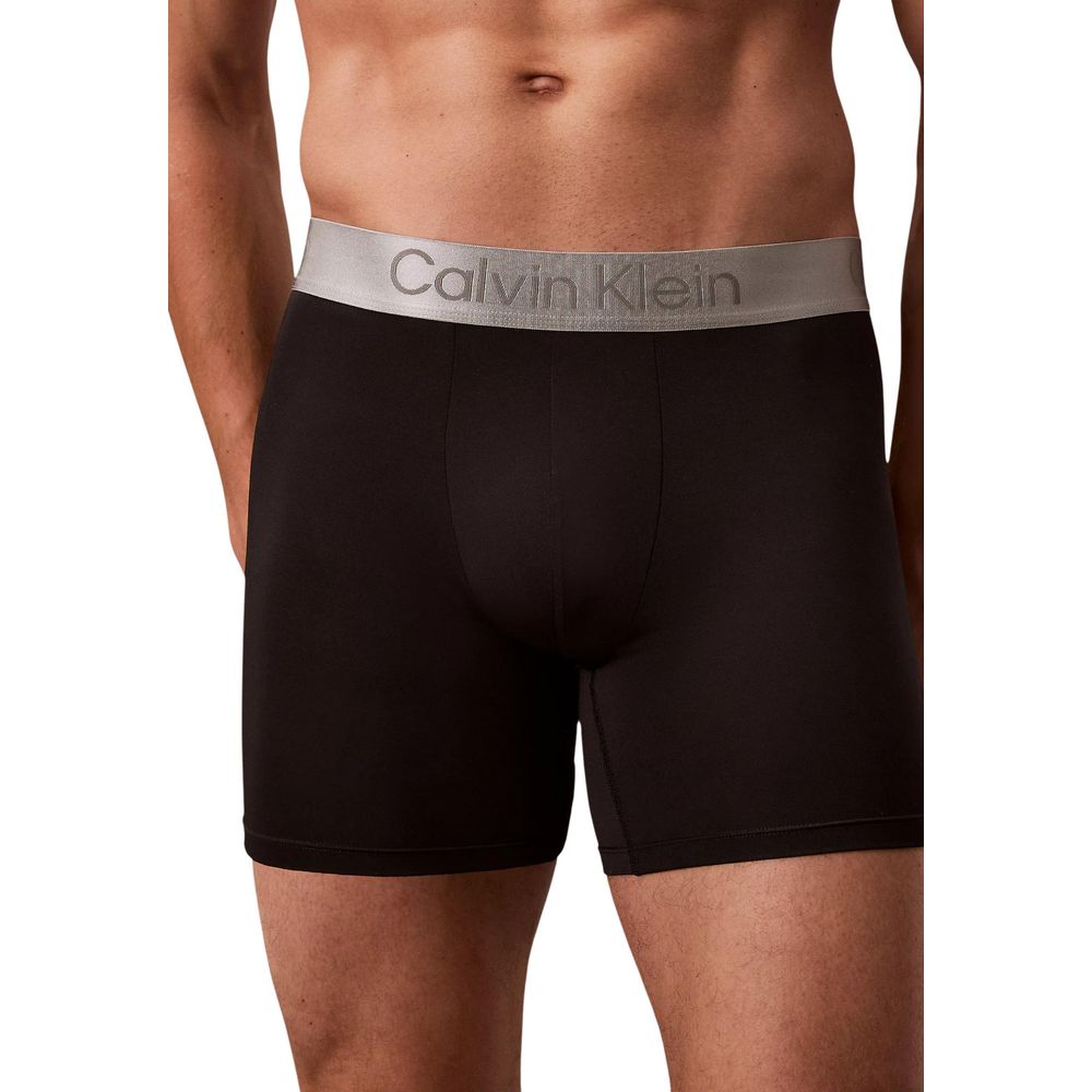 Schwarze und weiße Boxershorts aus recyceltem Polyester Calvin Klein Underwear
