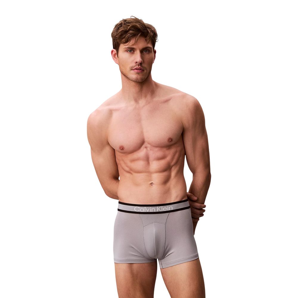 Graue Boxershorts aus recyceltem Polyester Calvin Klein Underwear