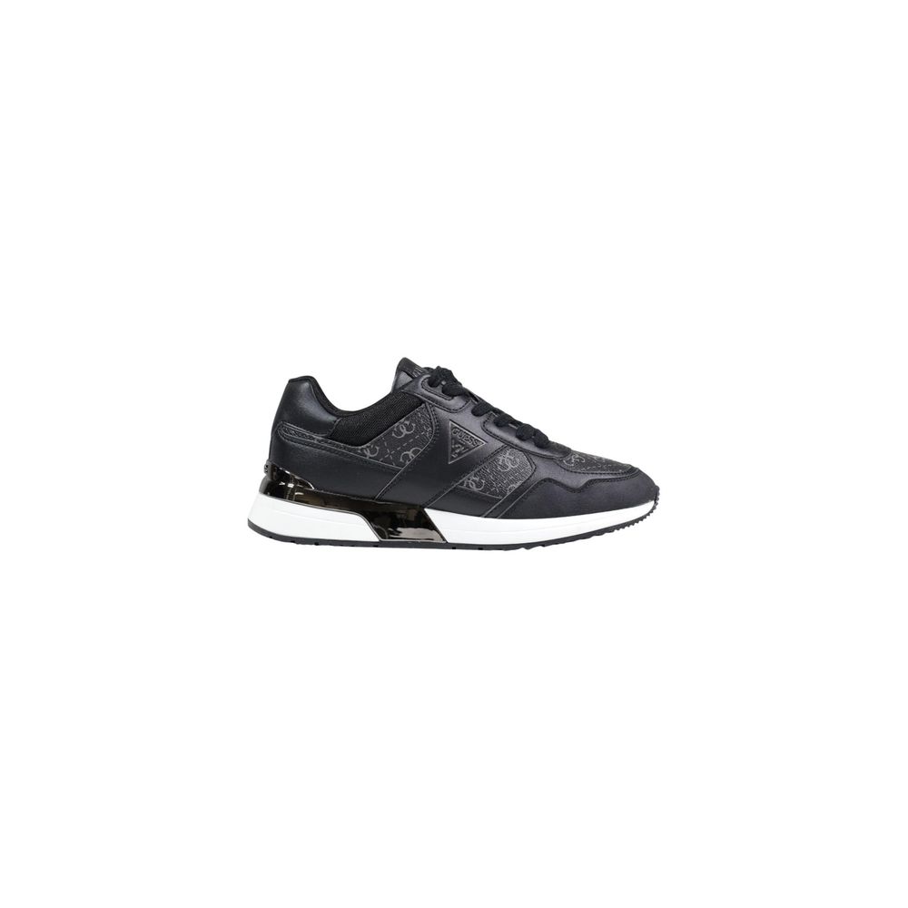 Graue Leder-Sneaker im Athletic-Look Guess