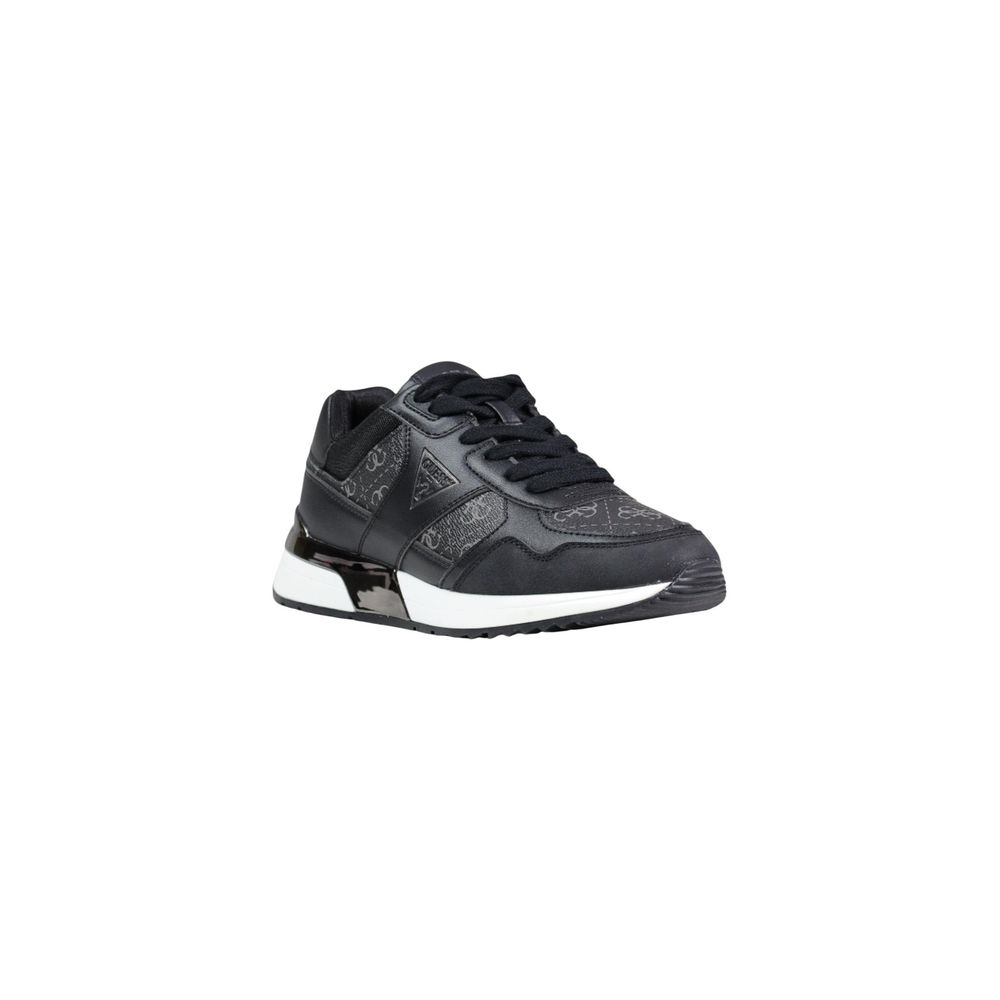 Graue Leder-Sneaker im Athletic-Look Guess