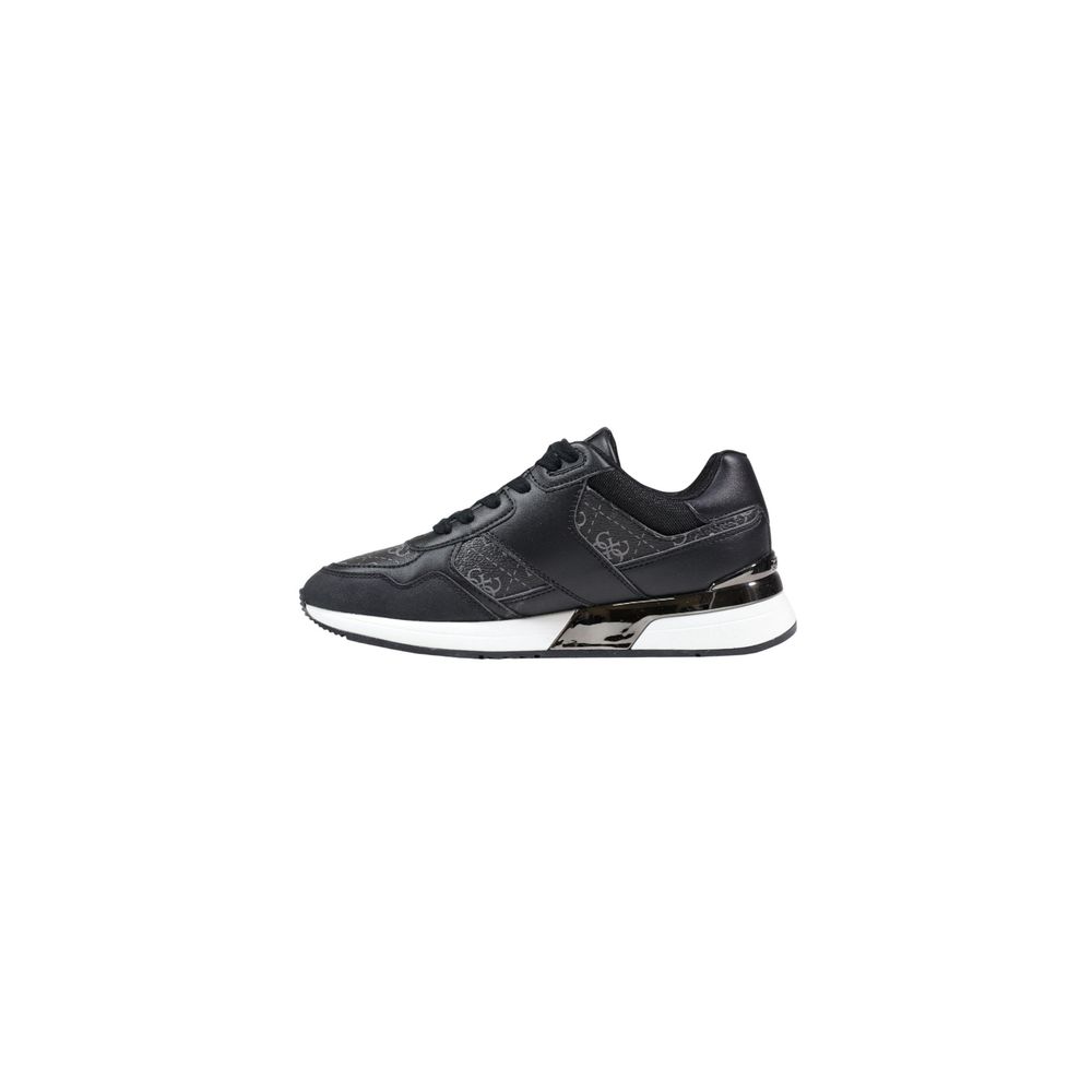 Graue Leder-Sneaker im Athletic-Look Guess