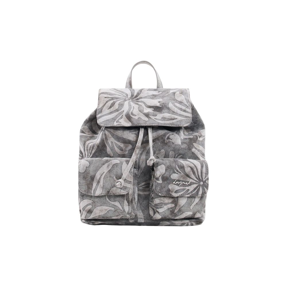 Grauer Baumwollrucksack Desigual