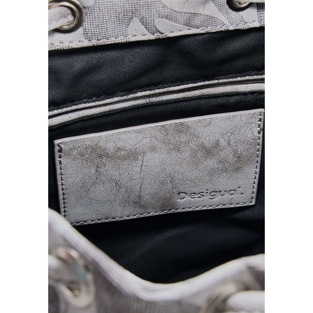Grauer Baumwollrucksack Desigual