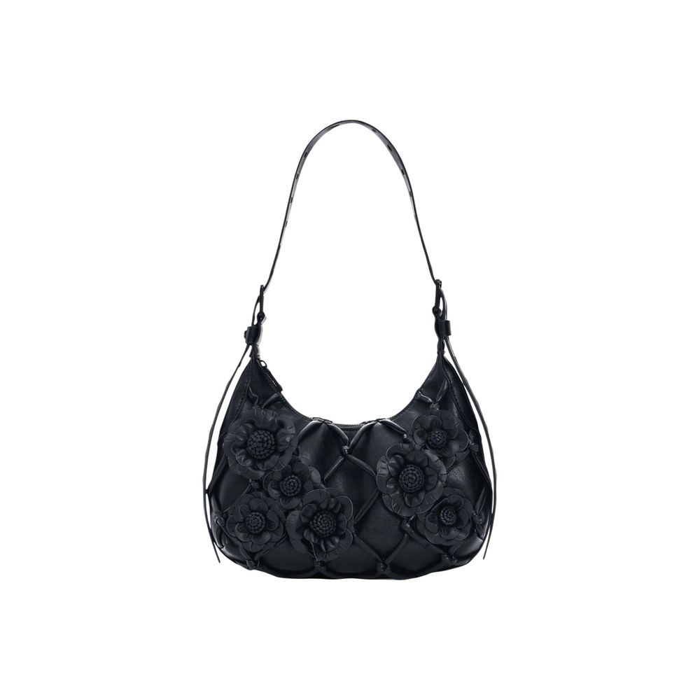 Schwarze Baumwoll-Handtasche Desigual