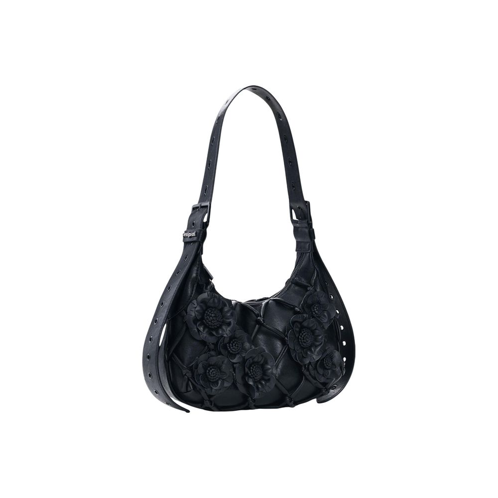 Schwarze Baumwoll-Handtasche Desigual