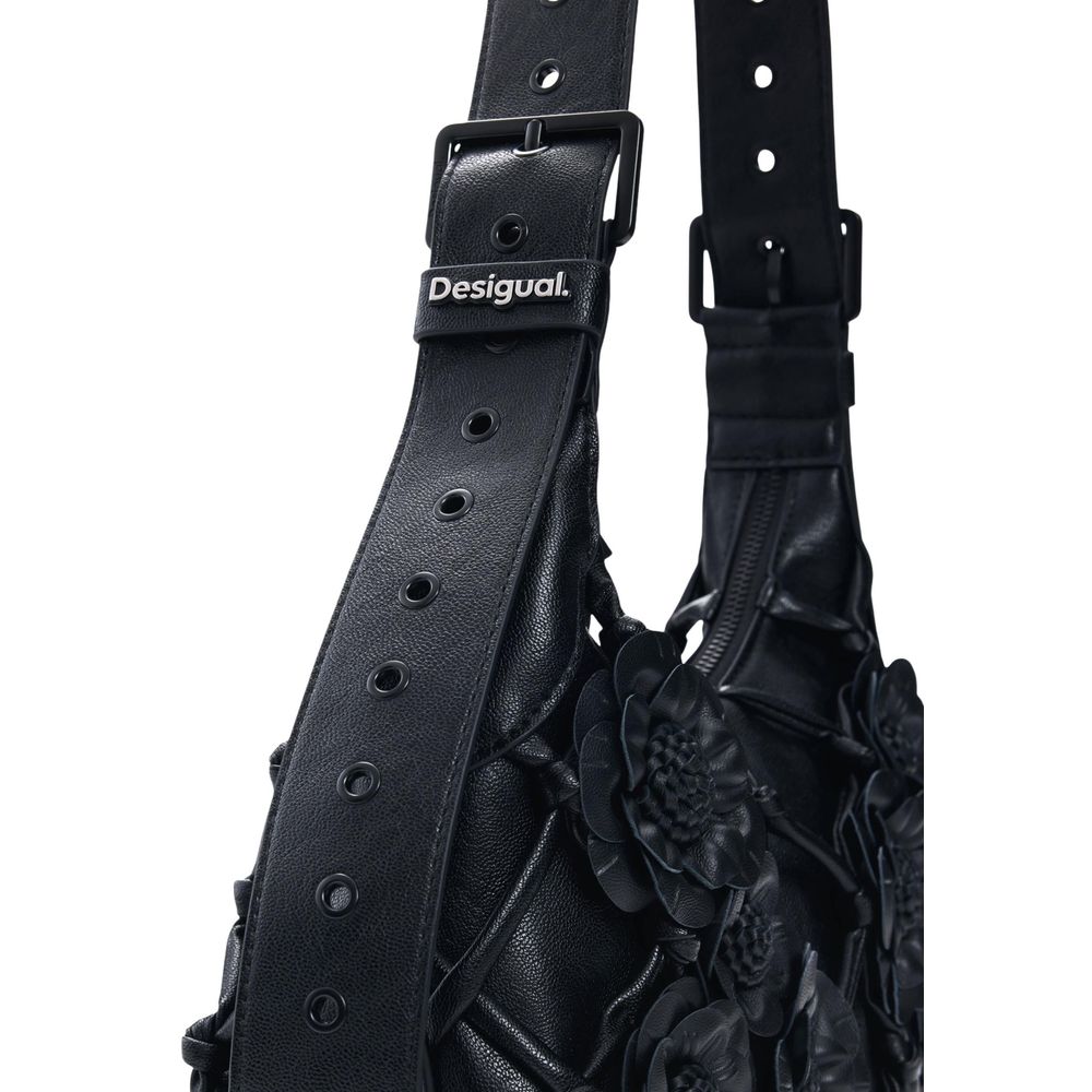 Schwarze Baumwoll-Handtasche Desigual