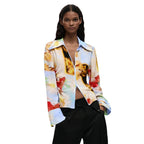 Mehrfarbige Viskose-Bluse Desigual