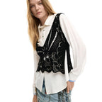 Weiße Baumwollbluse Desigual