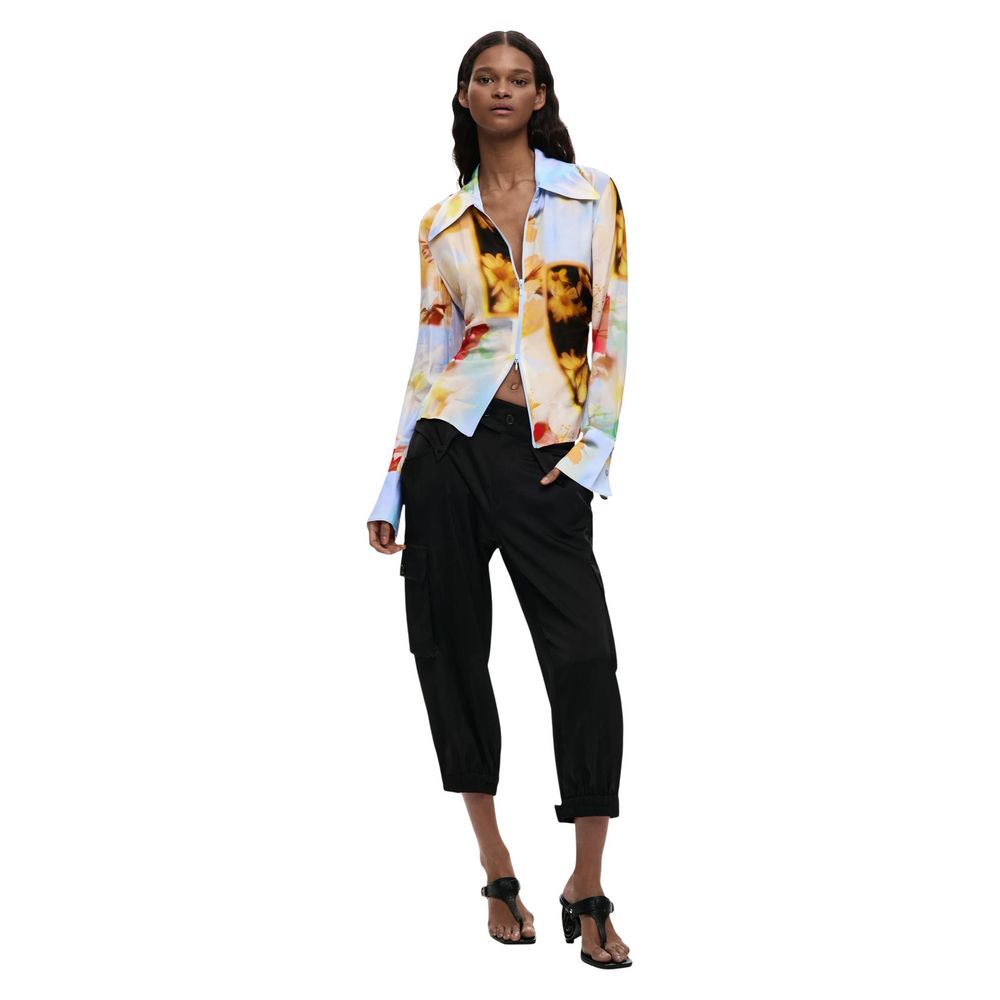 Mehrfarbige Viskose-Bluse Desigual