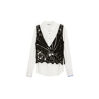 Weiße Baumwollbluse Desigual