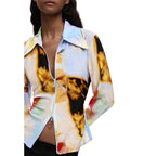 Mehrfarbige Viskose-Bluse Desigual