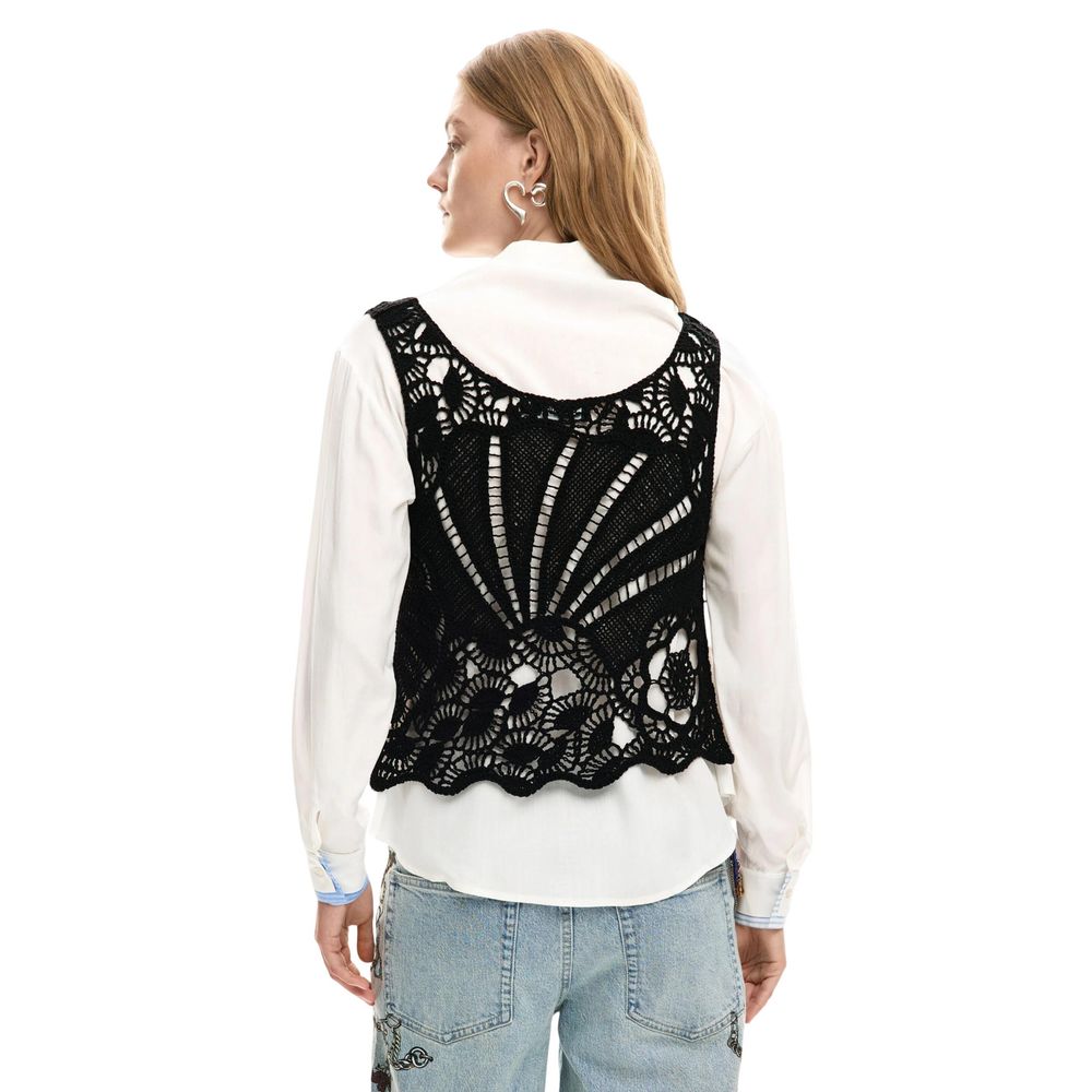 Weiße Baumwollbluse Desigual