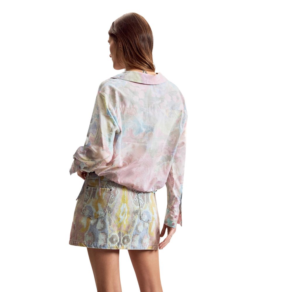 Mehrfarbige Baumwollbluse Desigual