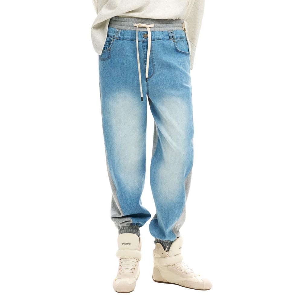 Hellblaue Mom Jeans aus Baumwolle Desigual