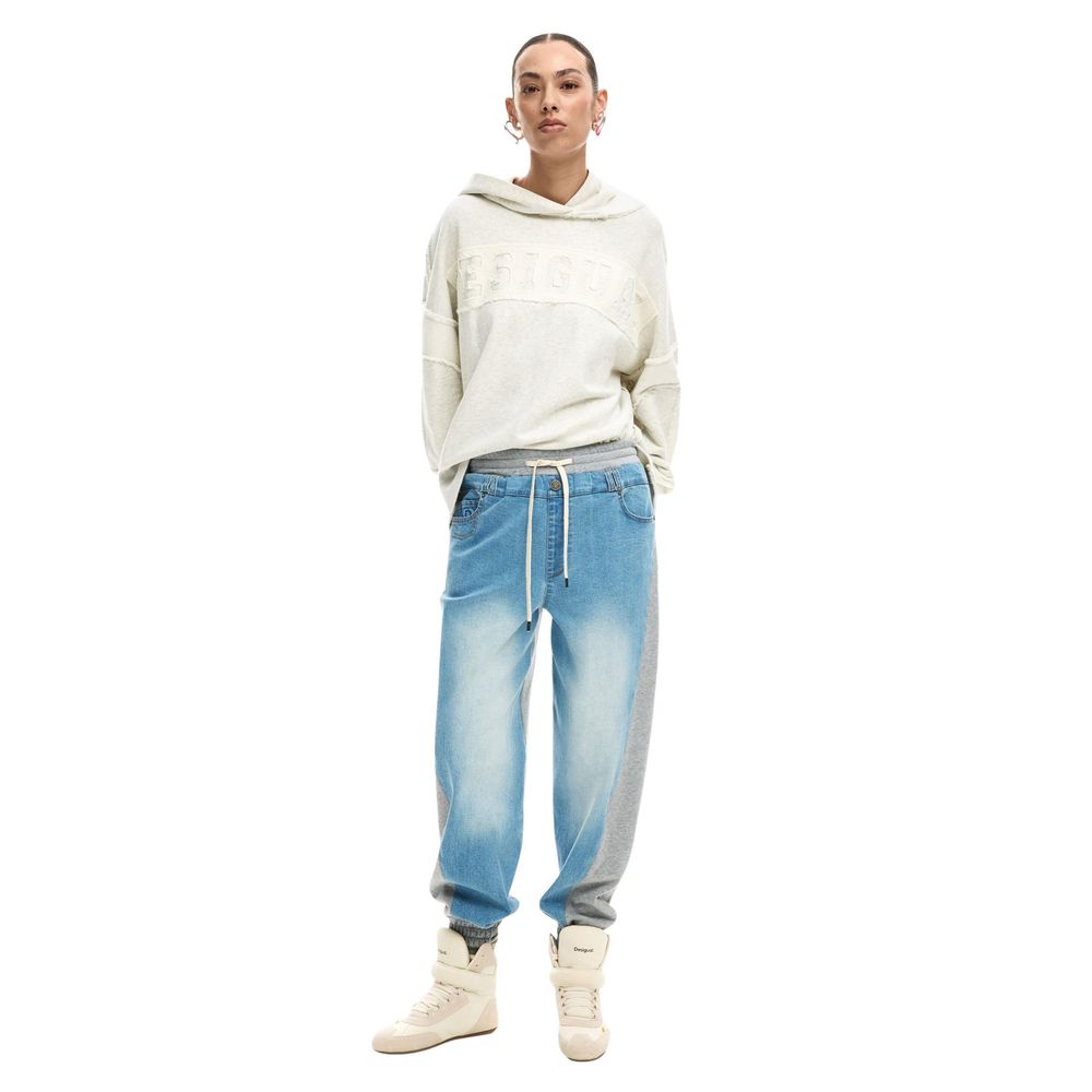 Hellblaue Mom Jeans aus Baumwolle Desigual