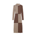 Braunes Baumwoll-Maxikleid Desigual