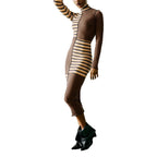 Braunes Baumwoll-Maxikleid Desigual