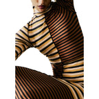 Braunes Baumwoll-Maxikleid Desigual