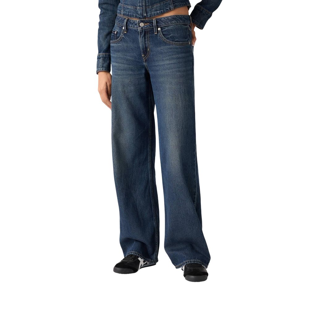 Blaue Baumwoll-Mom-Jeans Levi's