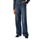 Blaue Baumwoll-Mom-Jeans Levi's