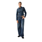 Blaue Baumwoll-Mom-Jeans Levi's