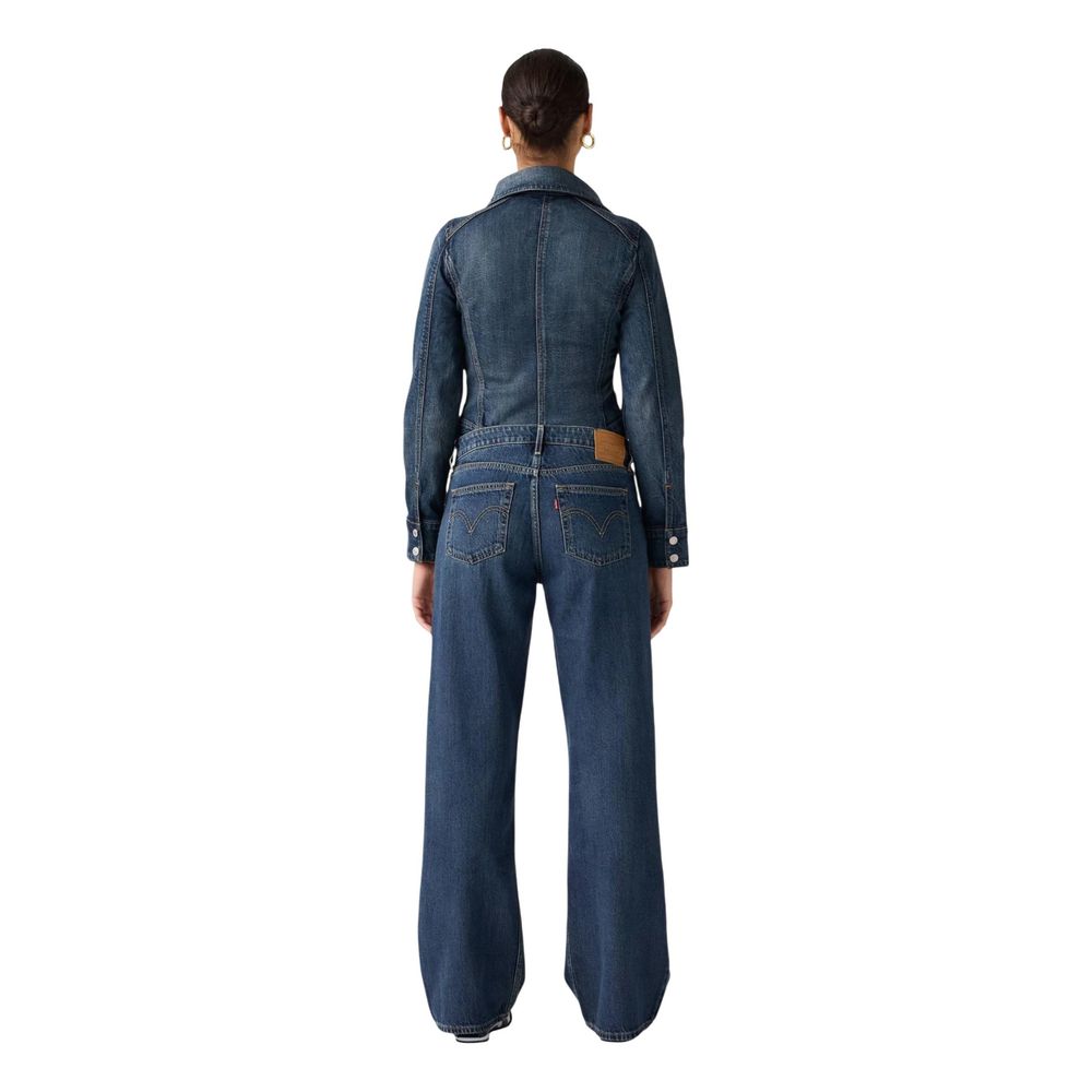 Blaue Baumwoll-Mom-Jeans Levi's
