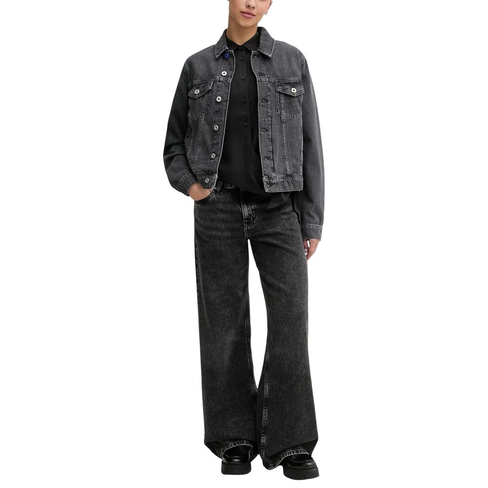 Schwarze Jeans aus recycelter Baumwolle im Relaxed Fit Karl Lagerfeld