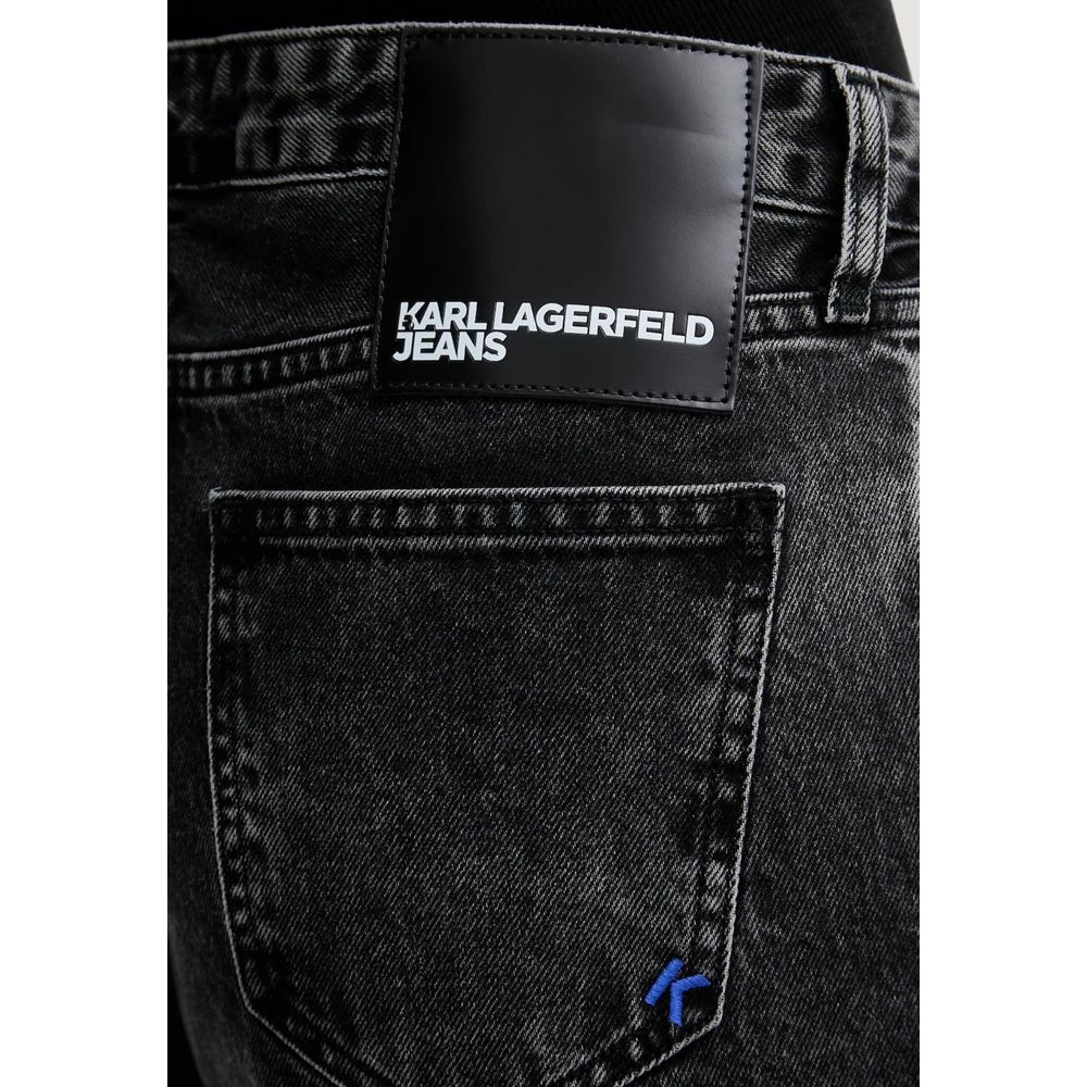 Schwarze Jeans aus recycelter Baumwolle im Relaxed Fit Karl Lagerfeld