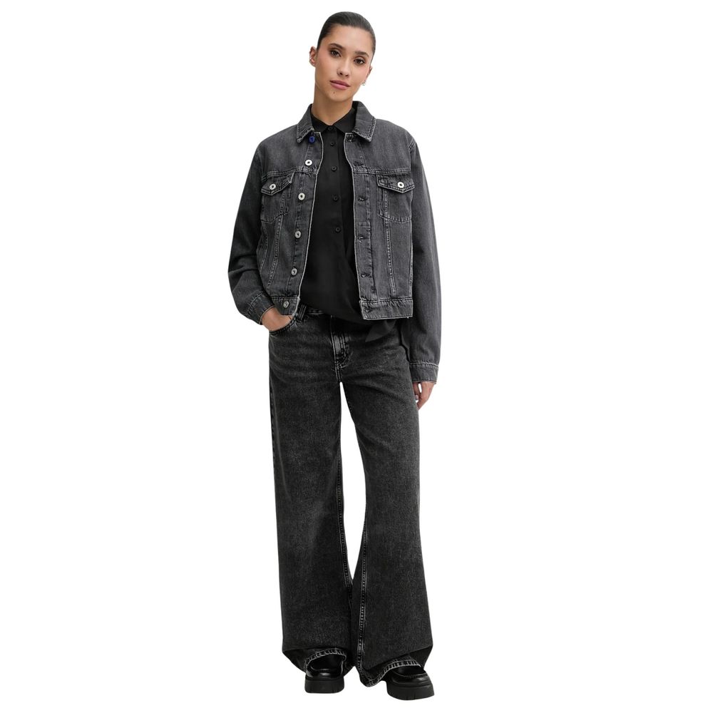 Schwarze Jeans aus recycelter Baumwolle im Relaxed Fit Karl Lagerfeld
