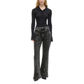 Schwarze Mom-Jeans aus recycelter Baumwolle Karl Lagerfeld