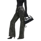 Schwarze Mom-Jeans aus recycelter Baumwolle Karl Lagerfeld