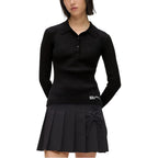 Schwarzes Langarmshirt aus Viskose Karl Lagerfeld