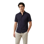 Blaue Polyamid-Kurzarmhemd Armani Exchange