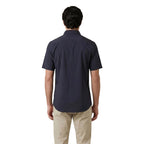 Blaue Polyamid-Kurzarmhemd Armani Exchange