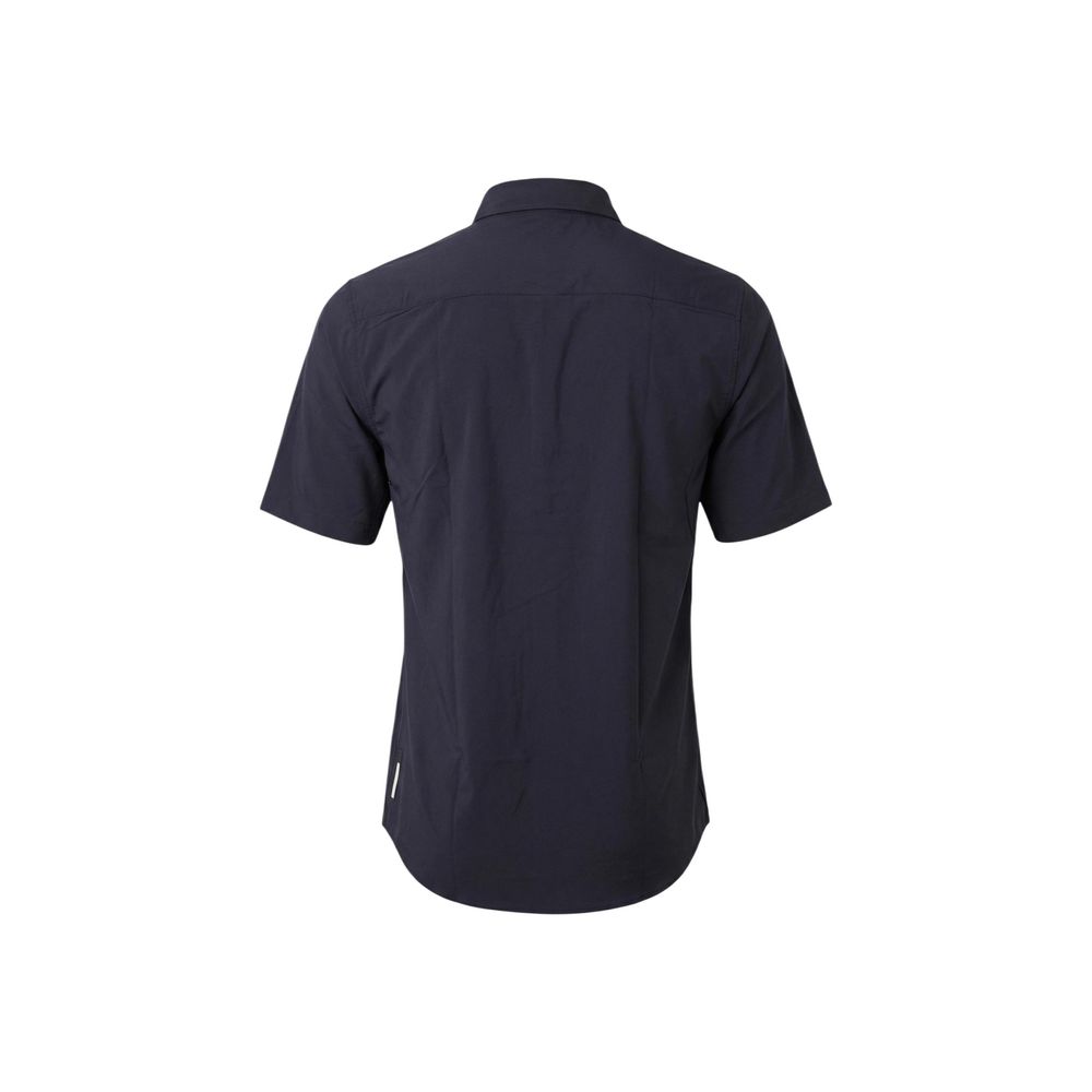 Blaue Polyamid-Kurzarmhemd Armani Exchange