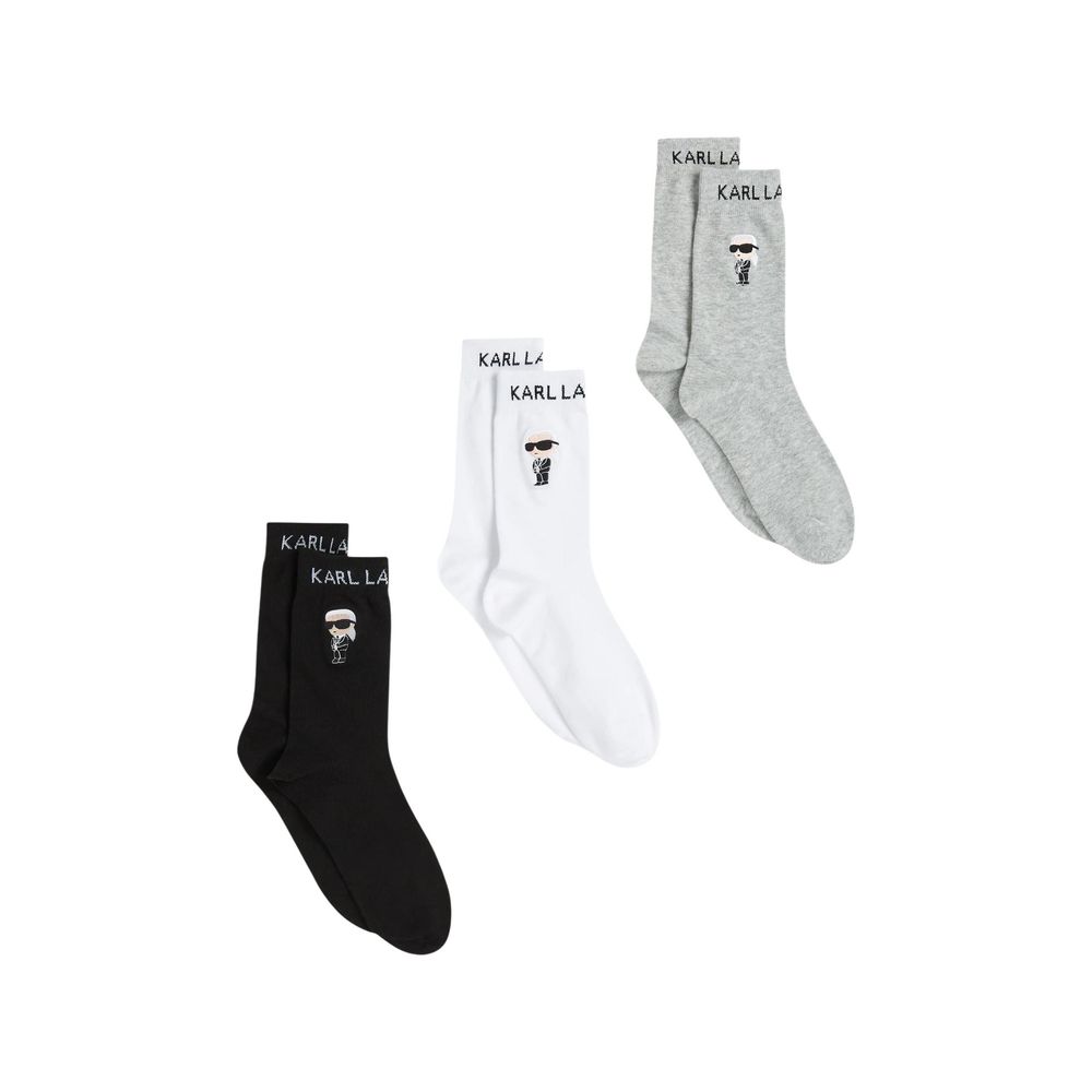 Weiße Baumwollsocken Karl Lagerfeld