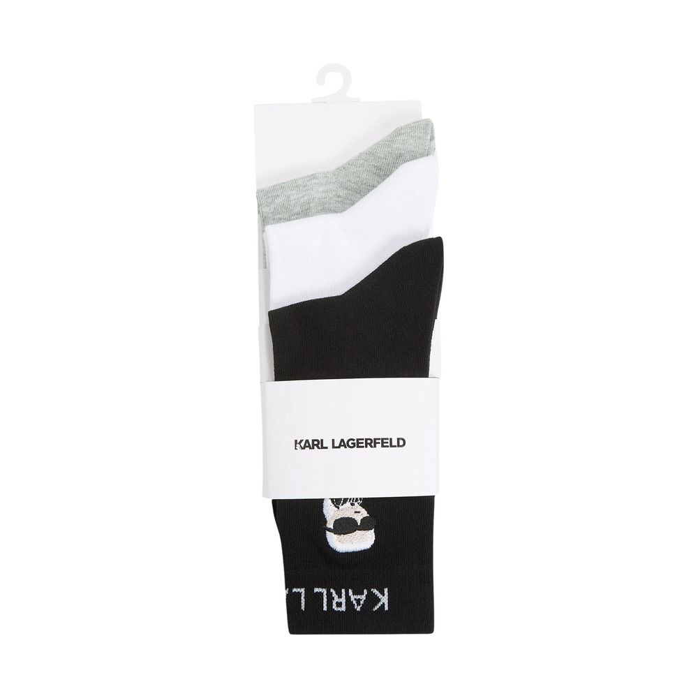 Weiße Baumwollsocken Karl Lagerfeld