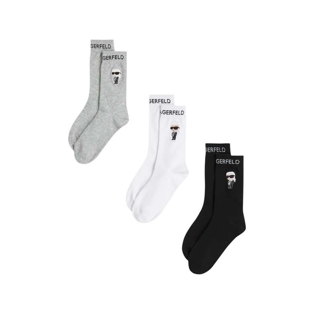 Weiße Baumwollsocken Karl Lagerfeld