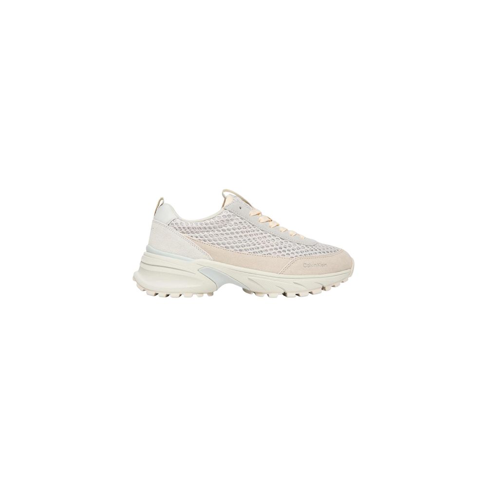 Beige Leder Chunky Sneaker Calvin Klein Jeans