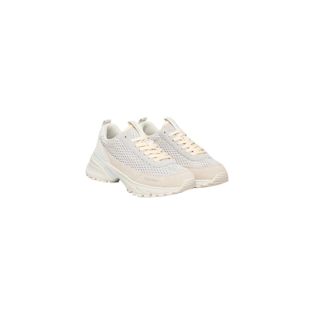 Beige Leder Chunky Sneaker Calvin Klein Jeans
