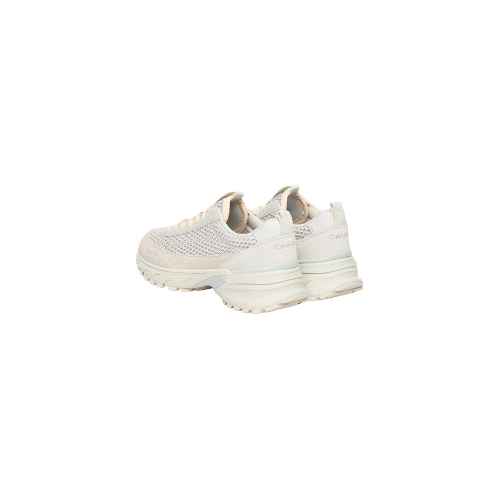 Beige Leder Chunky Sneaker Calvin Klein Jeans
