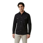 Schwarzes Baumwollhemd Calvin Klein Jeans