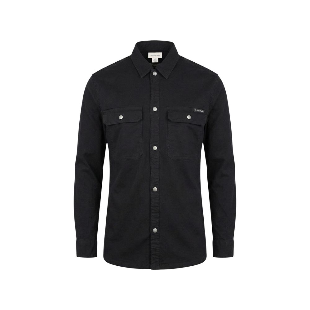 Schwarzes Baumwollhemd Calvin Klein Jeans