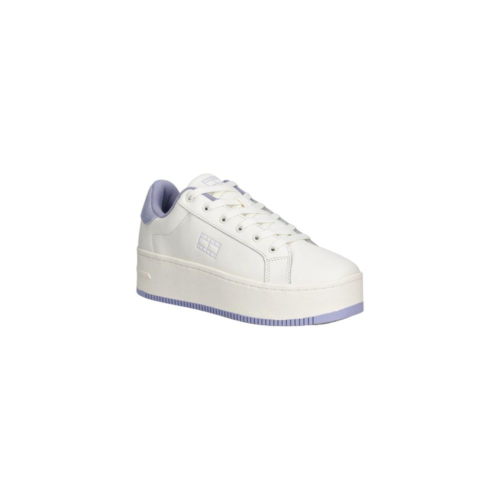 Weiße Leder Chunky Sneaker Tommy Hilfiger Jeans