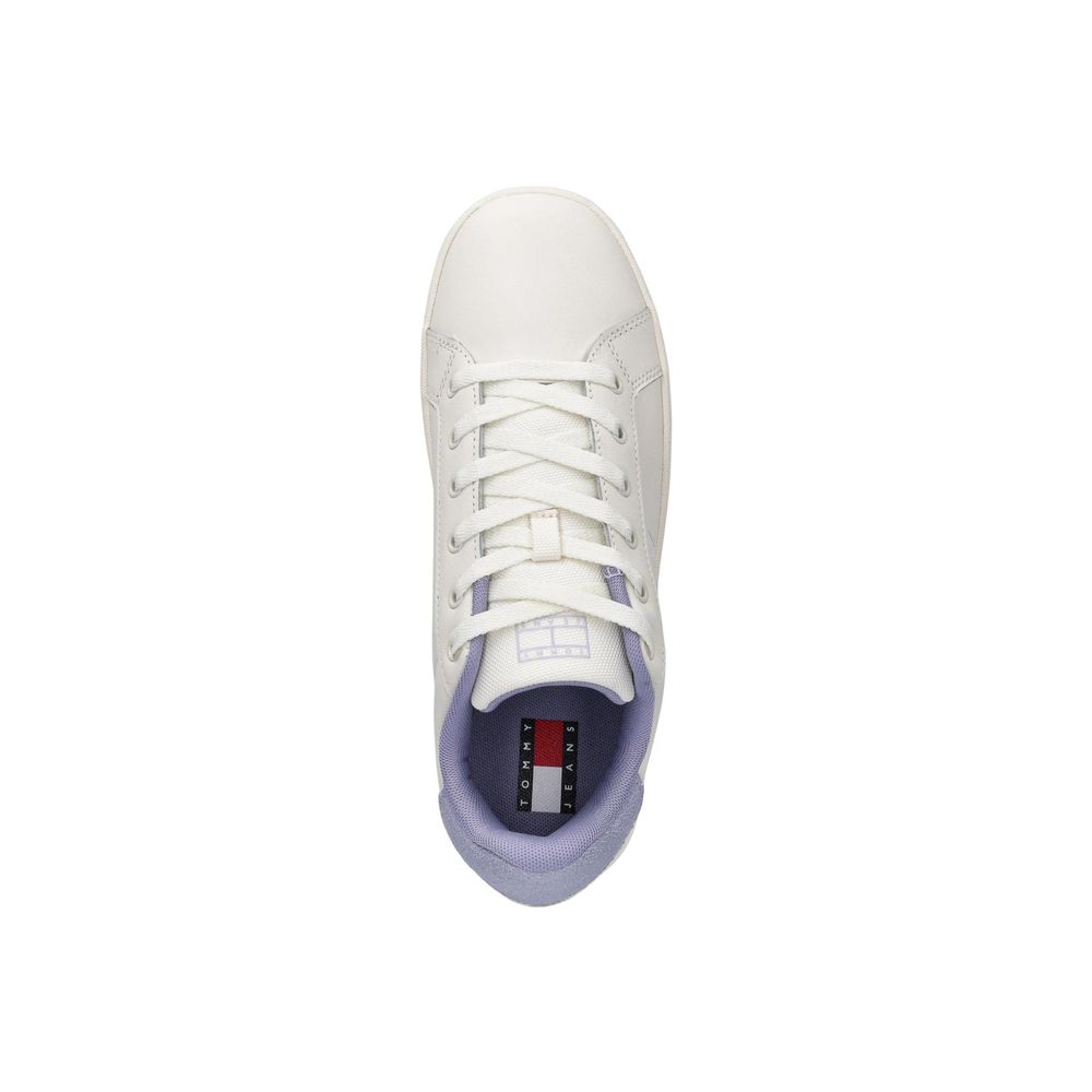 Weiße Leder Chunky Sneaker Tommy Hilfiger Jeans